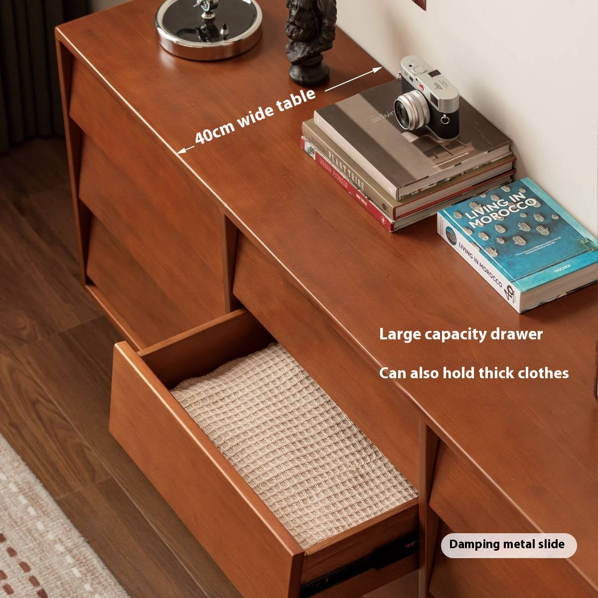 Poplar Solid Wood Middle Ancient Style Drawer